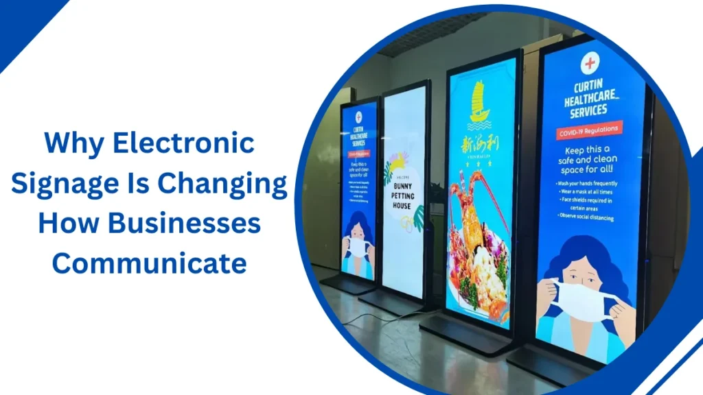 electronic signage